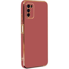 Mey İthalat Mey Ithalat®  Samsung Galaxy A03S Kılıf Volet Silikon - Kırmızı