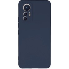 Mey İthalat Mey Ithalat®  Xiaomi Mi 12 Lite Kılıf Nano Içi Kadife Silikon - Lacivert