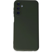 Mey İthalat Mey Ithalat®  Samsung Galaxy M14 5g Kılıf Nano Içi Kadife Silikon - Koyu Yeşil