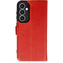 Mey İthalat Mey Ithalat®  Samsung Galaxy S23 Fe Kılıf Trend S Plus Kapaklı Kılıf - Kırmızı
