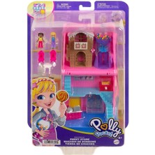 HNB03 Polly Pocket Pollyville Şeker Dükkanı Oyun Seti