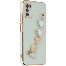 Mey İthalat Mey Ithalat®  Samsung Galaxy A03S Kılıf Esila Silikon - Su Yeşili