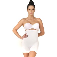 Emay İç Giyim Emay Basen Açık Boxer Kadın Korse 2033 Beyaz