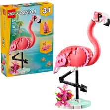 Ergün Collection 31170 LEGO Creator 3ü1 Arada Vahşi Hayvanlar:pembe Flamingo 288 Parça +8 Yaş