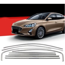 Ford Focus 4 Sedan Cam Çerçevesi Kenar Çıtası Krom Tamtur 2019+ 8 Parça