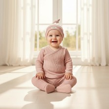 Ürünya Kız Bebek Şapkalı 3'lü Takım