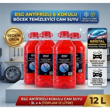 Motorx Antifrizli Kokulu Cam Suyu 3 Lt x 4 Adet - Toplam 12 Litre - Böcek Temizleme Etkili Dört Mevsim