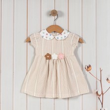 Ürünya Çiçekli Kısa Kollu Kız Çocuk Yazlık Elbise (6-24 Ay)