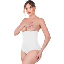 Beyaz Mı Emay 2080 Yüksek Bel Çıtçıtlı Slip Korse