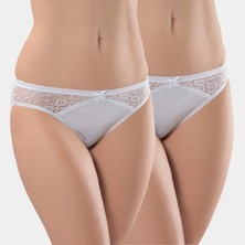 Türen Kadin Likrali Dantelli Bikini (2'li Paket)