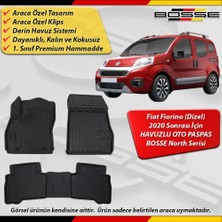 Fiat Fiorino Dizel Paspas Araca Özel 2020 ve Sonrası Derin Havuzlu Bosse North Serisi