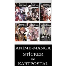 Gerekli Şeyler Yayıncılık Bungou Stray Dogs 6-7-8-9-10-11 Manga Seti (6 Kitap) / Anime-Manga Sticker ve Kartpostal Hediyeli