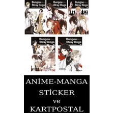 Gerekli Şeyler Yayıncılık Bungou Stray Dogs 1-2-3-4-5 Manga Seti (5 Kitap) / Anime-Manga Sticker ve Kartpostal Hediyeli
