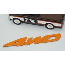 Dk Tuning Arazi Off Road 4WD Turuncu Abs Yazı Logo Amblem