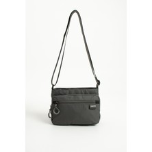 Sanmorris 6031 Kadın 4 Bölmeli Suya Dayanıklı Paraşüt Kumaş Ayarlanabilir Çapraz Askılı Omuz Çantası