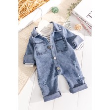 Babymod Denim 2'li Erkek Bebek Kot Tulum