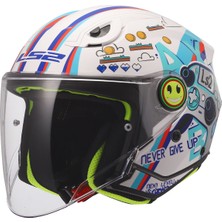 Ls2 Funny 2 Next Level Beyaz Çocuk Motosiklet Kaski