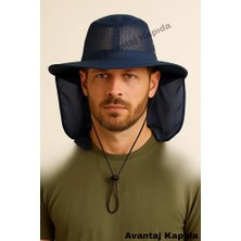 Mustran Mustova Hafif Fileli Outdoor Ensesi Tüllü Şapka – Unisex – Yazlık Kamuflaj Model 50 cm Yele