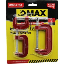 3pcs Mini Işkence Mengene Seti Çelik Karbon 25-50-75MM