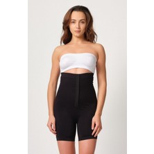 Emay İç Giyim Emay Önden Agraflı Paçalı Boxer Korse 2087 Siyah