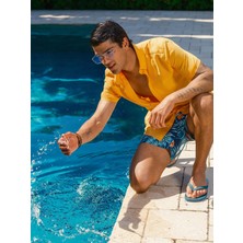 Lc Waikiki Yeni Sezon Slim Fit Kısa Kollu Keten Karışımlı Erkek Gömlek