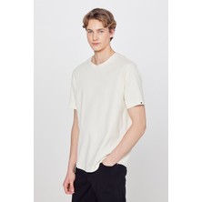 Wrangler %100 Pamuk Kısa Kol Regular Fit Erkek Tişört Günlük Stil Beyaz Basic