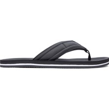 Tommy Hilfiger Siyah Erkek Plaj Terliği Hılfıger Padded Beach Sandal