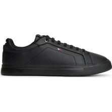 Tommy Hilfiger Siyah Erkek Sneaker Icon Court Lıght Ess