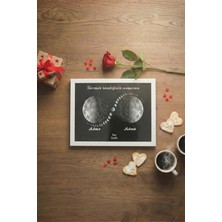 Pura Morena Kişiye Özel Yıldız Haritası Cam Tablo Sonsuzluk Tasarım Romantik Hediye Gökyüzü Haritası