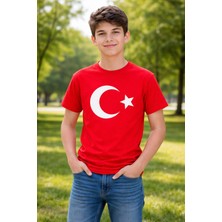 Bilge Trend Türk Bayraklı , Ay Yıldızlı Çocuk Genç Tişört, 23 Nisan Bayram T - Shirt