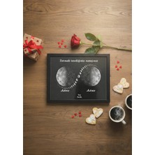 Pura Morena Kişiye Özel Yıldız Haritası Cam Tablo Sonsuzluk Tasarım Romantik Hediye Gökyüzü Haritası