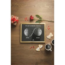 Pura Morena Kişiye Özel Yıldız Haritası Cam Tablo Sonsuzluk Tasarım Romantik Hediye Gökyüzü Haritası