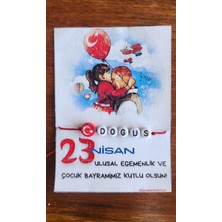 Queens Atölye 23 Nisan Özel Isimli Bileklik 10'lu paket- Ay Yıldız Boncuklu Kişiye Özel Hediye