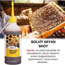 Bolvit Aryan Shot Arı Besin Takviyesi 250 ML | Kovan Hijyen Destekleyici | Arı Güçlendirici Sıvı Takviye