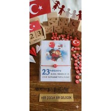 Queens Atölye 23 Nisan Hediyelik 10’lu Bileklik Seti – Türk Bayrağı Fimo Boncuklu Kartlı Ay Yıldız Bileklik