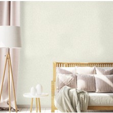 Adawall Klasik Düz Desen Duvar Kağıdı | Rococo 1410-1/15, Açık Krem, 1.06X15.6M - 16.5m²
