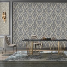 Adawall Ancient Petal Design Wallpaper Zengin Damask Desen | Rococo 1303-5/15 Çok Renkli 1.06X15.6M - 16.5m²