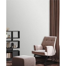 Adawall Veil Design Duvar Kağıdı - Klasik Düz Desen | Rococo 1302-1/15 - Beyaz 1.06X15.6 M - 16.5 M²