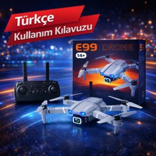 Rose Teknoloji Yükseklik Sabitleme Özellikli Çift Bataryalı Katlanabilir Uygulama Kontrollü Kameralı Drone