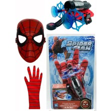 Brother Toys Örümcek Adam Ok Atan Vantuz Ağ Fırlatan Oyuncak Eldiven Maske Seti Spider Man