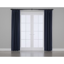 Gauze Fabric Design Blackout Karartma Özellikli Perde Indigo