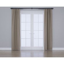 Gauze Fabric Design Blackout Karartma Özellikli Perde Nohut Rengi