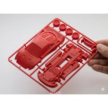 Atölye Matris Ferrari F40 1/64 Ölçek Model Maket Kit Card Demonte Renk Seçenekli 3D Baskı Pla Plastik