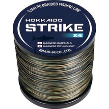Hokkaido Strıke 1000 Metre, X4 Moss Camo 0.14 Mm,7.4 kg Çeker Değeri,örgü,ip,ipek Misina,