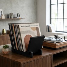 Woodesk Vintra, Plak, Dergi, Gazete, Kitap Için Modüler Raf, Siyah Renk