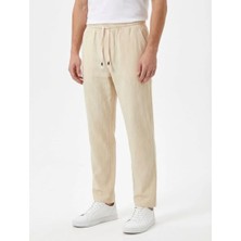 Ham Keten Erkek Baggy Pantolon