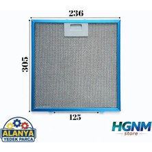 Hgnm E-Trading Simfer Uyumlu Metal Davlumbaz Yağ Filtresi – 235 x 305 mm (23,5 x 30,5 Cm) 305X235