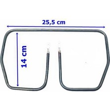 Metin Isıtma Sogutma Fakir Tost Makinesi Rezistansı 13 cm 26 cm 115 Volt 900 Watt