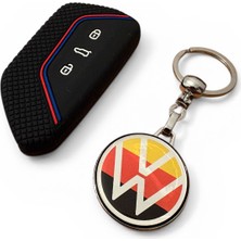 Volkswagen Golf  Tıguan Tayron Id-4 Id-7  Silikon Anahtar Kılıf ve Çift Yönlü Damla Anahtarlık