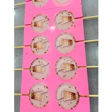 Candyemiro Trend Lezzet: Bubble Tea (Boba) Tasarımlı ve Incili Şeffaf Lolipop